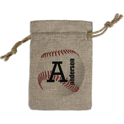 Sports Small Burlap Gift Bag - Front