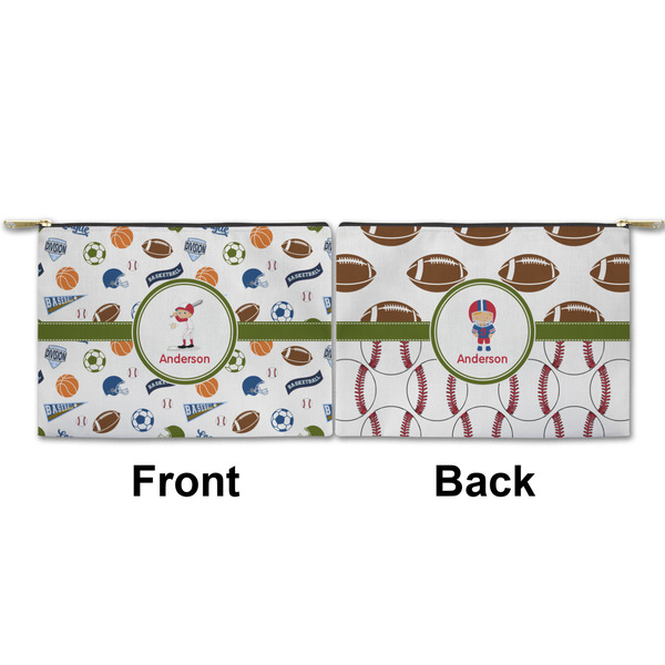 Sports Small Zipper Pouch Approval (Front and Back)