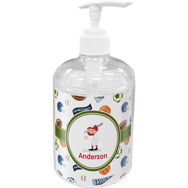 Custom Sports Acrylic Soap & Lotion Bottle (Personalized)