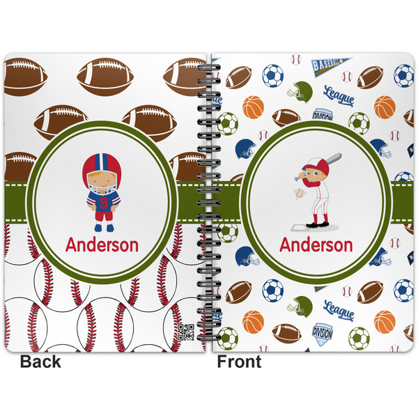 Sports Spiral Journal 7 x 10 - Apvl