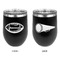 Sports Stainless Wine Tumblers - Black - Double Sided - Approval