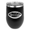 Sports Stemless Stainless Steel Wine Tumbler - Black - Double Sided (Personalized)