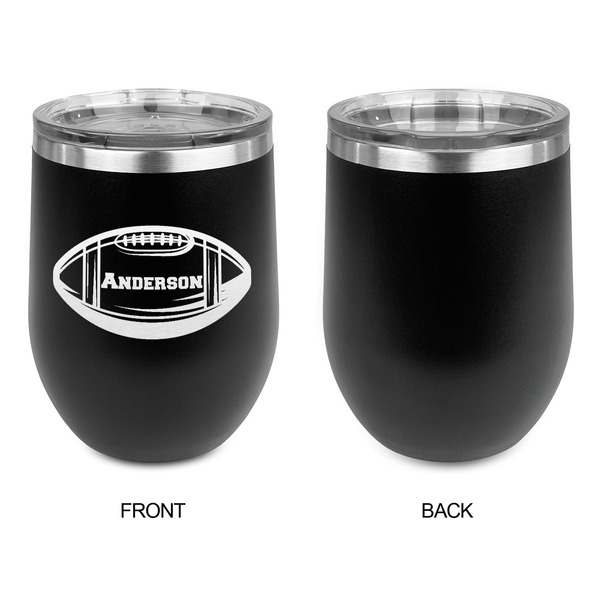 Sports Stainless Wine Tumblers - Black - Single Sided - Approval