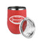 Sports Stainless Wine Tumblers - Coral - Double Sided - Alt View