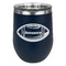 Sports Stainless Wine Tumblers - Navy - Double Sided - Front