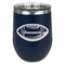 Sports Stainless Wine Tumblers - Navy - Single Sided - Front