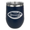 Sports Stemless Stainless Steel Wine Tumbler - Navy - Single Sided (Personalized)
