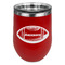 Sports Stainless Wine Tumblers - Red - Double Sided - Front
