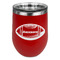Sports Stemless Stainless Steel Wine Tumbler - Red - Single Sided (Personalized)