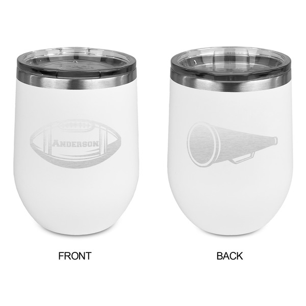 Sports Stainless Wine Tumblers - White - Double Sided - Approval