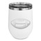 Sports Stainless Wine Tumblers - White - Single Sided - Front