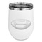 Sports Stemless Stainless Steel Wine Tumbler - White - Single Sided (Personalized)