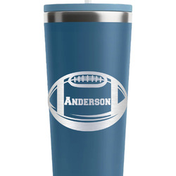 Sports RTIC Everyday Tumbler with Straw - 28oz - Steel Blue - Double-Sided (Personalized)