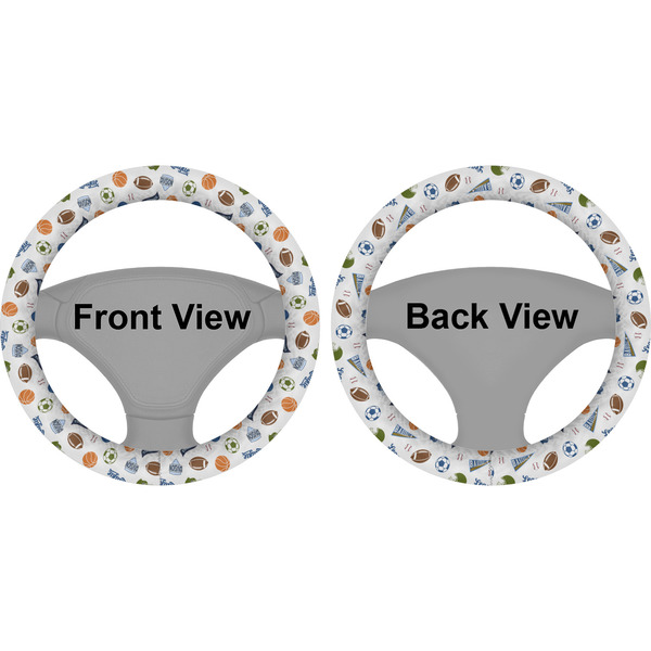 Sports Steering Wheel Cover- Front and Back