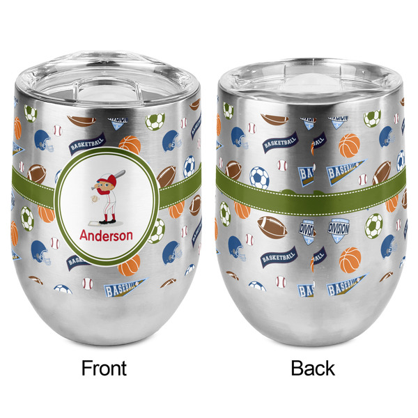 Sports Stemless Wine Tumbler - Full Print - Approval