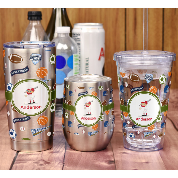 Sports Stemless Wine Tumbler - Full Print - In Context