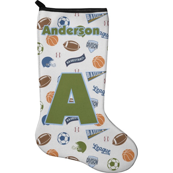 Custom Sports Holiday Stocking - Neoprene (Personalized)