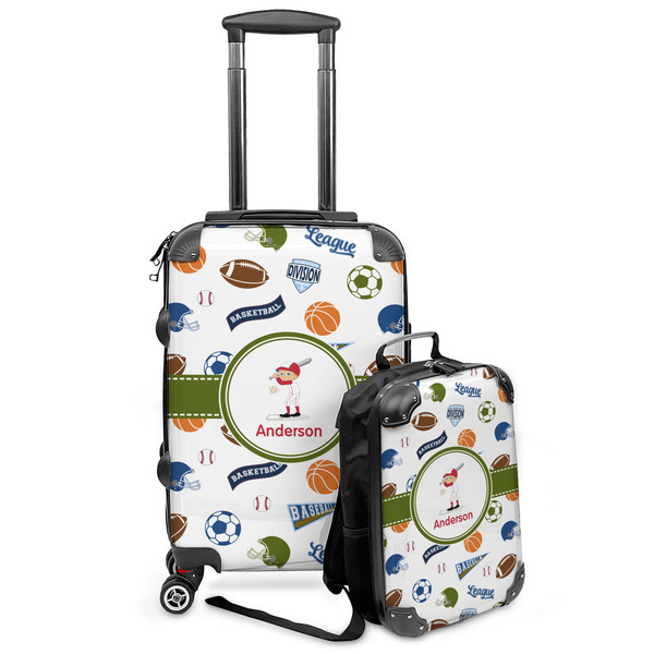 Custom Sports Kids 2-Piece Luggage Set - Suitcase & Backpack (Personalized)