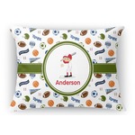 Sports Rectangular Throw Pillow Case - 12"x18" (Personalized)