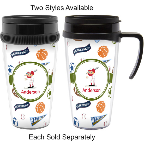 Sports Travel Mugs - with & without Handle