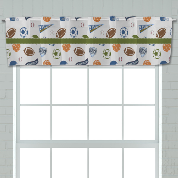 Sports Valance - Closeup on window