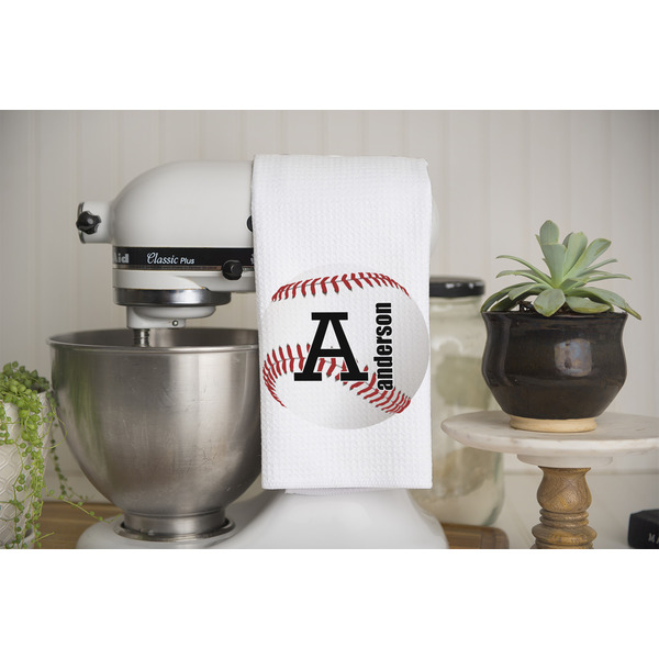 Sports Waffle Weave Towel - Lifestyle - Partial Print