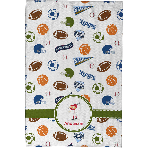 Sports Waffle Weave Towel - Full Color Print - Approval Image