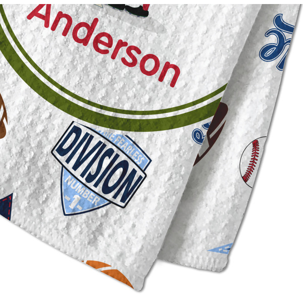 Sports Waffle Weave Towel - Closeup of Material Image