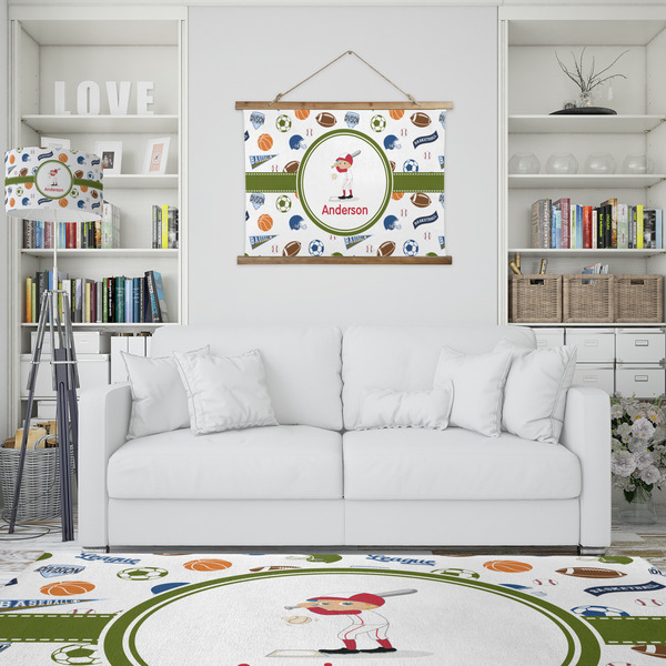 Sports Wall Hanging Tapestry - IN CONTEXT