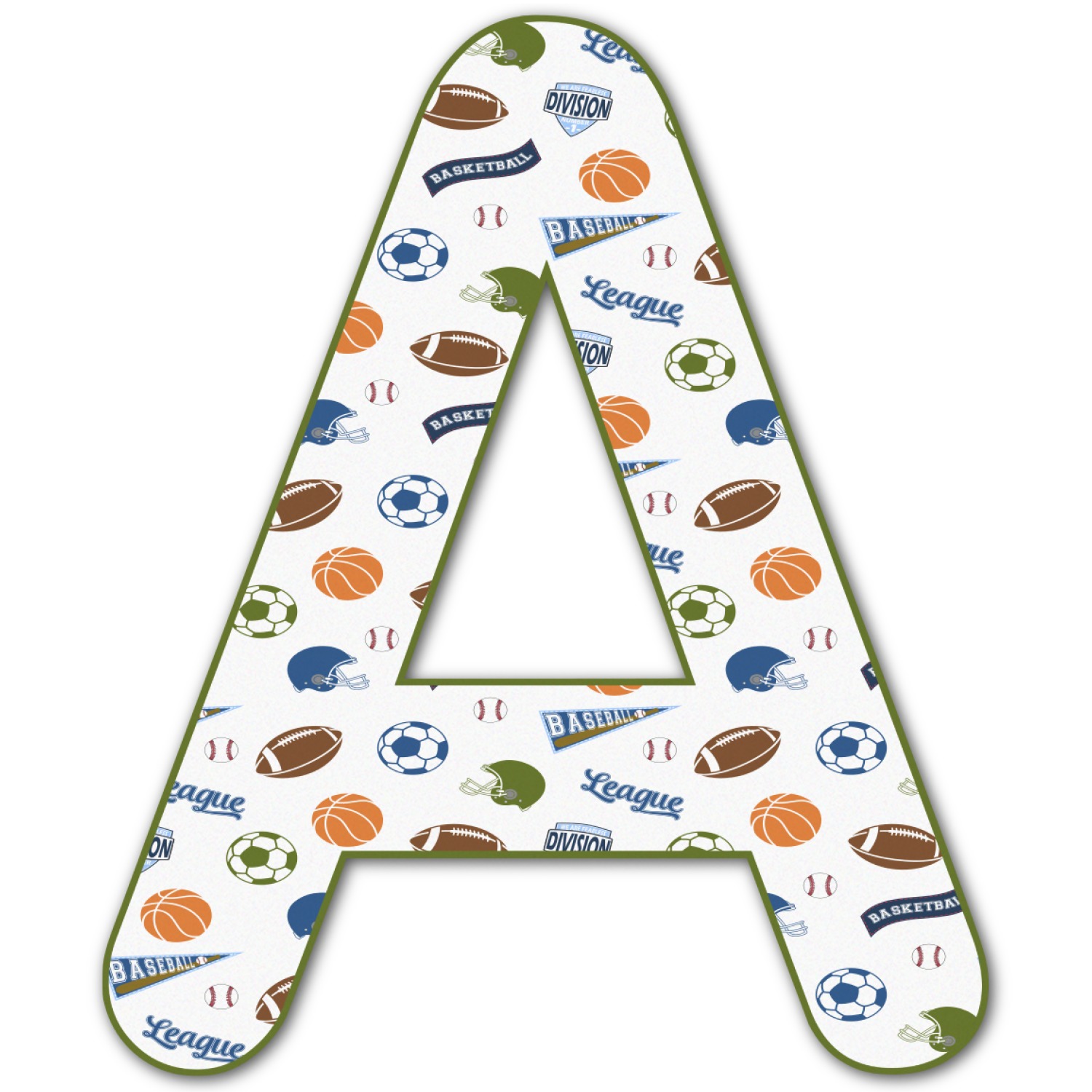 Custom Sports Letter Decal Custom Sizes (Personalized) YouCustomizeIt