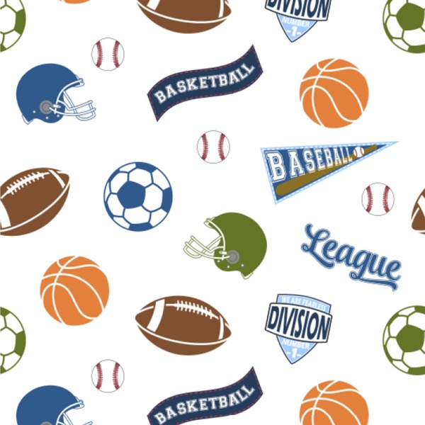 Custom Sports Wallpaper & Surface Covering (Peel & Stick 24"x 24" Sample)