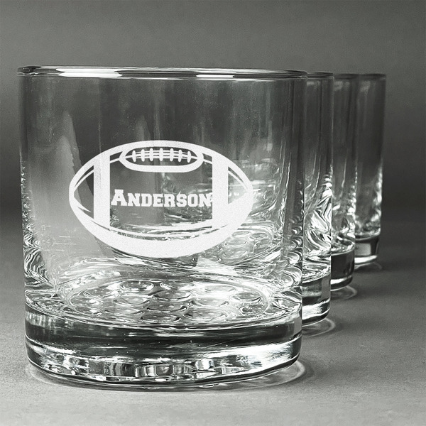 Custom Sports Whiskey Glasses (Set of 4) (Personalized)