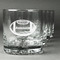 Sports Whiskey Glasses Set of 4 - Engraved Front