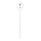 Sports White Plastic 5.5" Stir Stick - Round - Single Stick