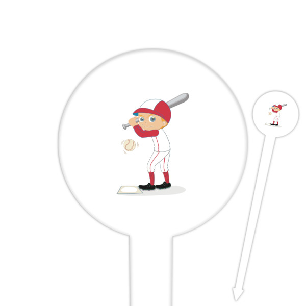 Custom Sports Round Plastic Food Picks