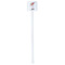 Sports White Plastic Stir Stick - Single Sided - Square - Single Stick