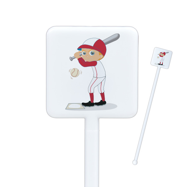 Custom Sports Square Plastic Stir Sticks