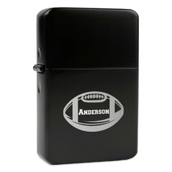 Sports Windproof Lighter - Black - Single Sided (Personalized)