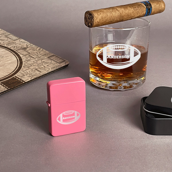 Sports Windproof Lighters - Pink - In Context