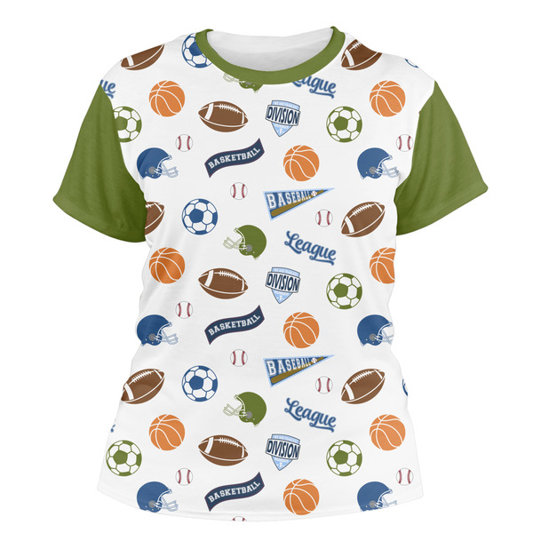 Custom Sports Women's Crew T-Shirt - 2X Large