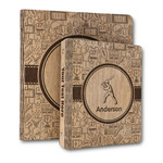 Sports Wood 3-Ring Binder (Personalized)
