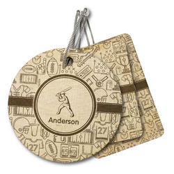 Sports Wood Luggage Tag (Personalized)