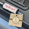 Sports Wood Luggage Tags - Square - Lifestyle