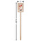 Sports Wooden 6.25" Stir Stick - Rectangular - Dimensions