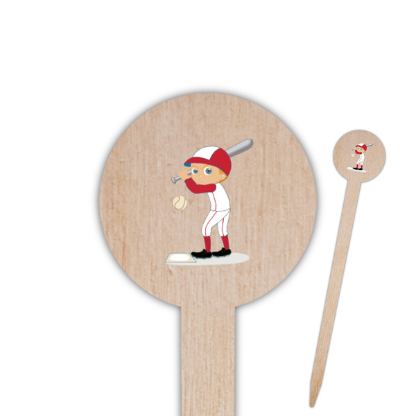 Custom Sports Round Wooden Food Picks