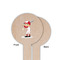 Sports Wooden 6" Food Pick - Round - Single Sided - Front & Back
