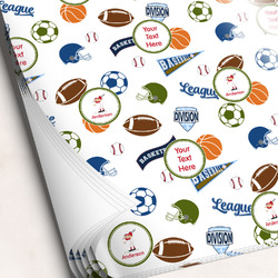 Sports Wrapping Paper Sheets - Single-Sided - 20" x 28" (Personalized)