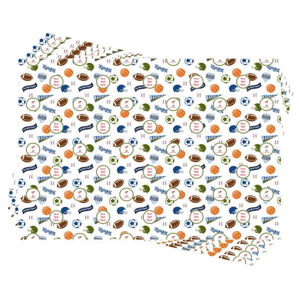 Sports Wrapping Paper - Front & Back - Sheets Approval