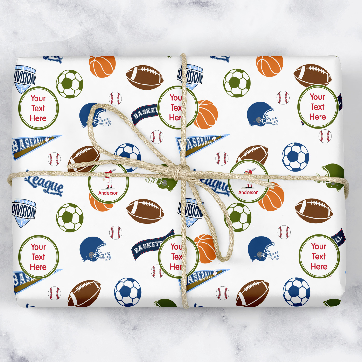 Sports Wrapping Paper (Personalized) YouCustomizeIt