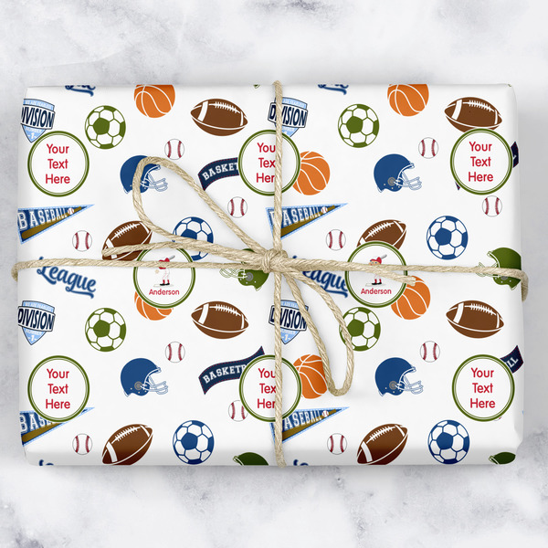 Custom Sports Wrapping Paper (Personalized)
